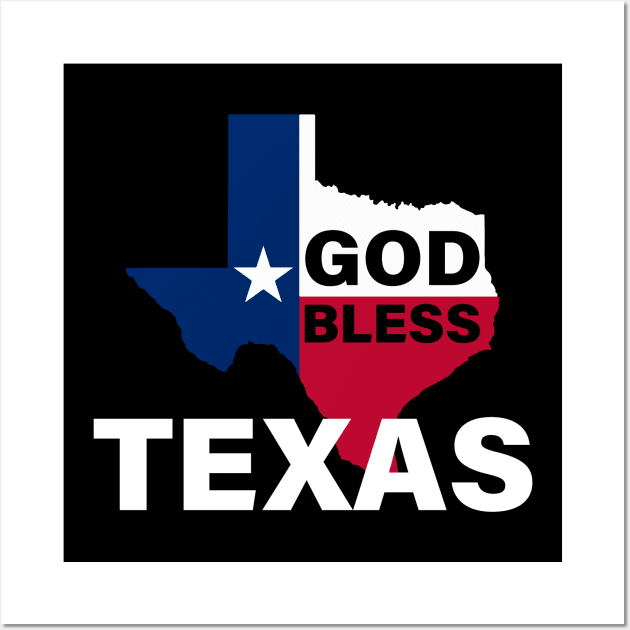 God bless Texas Wall Art by OnuM2018